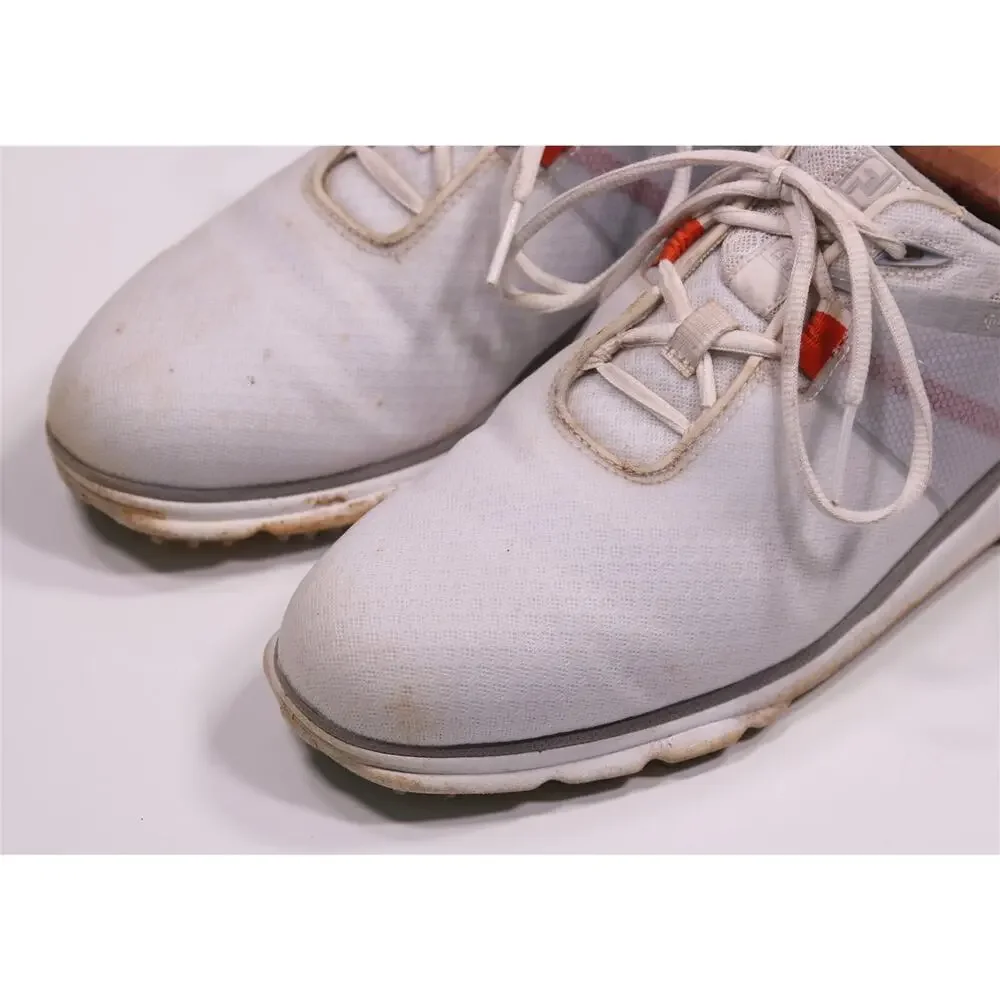 FootJoy Pro SL Sport Golf Shoes White Light Grey Orange Men's US 10 M